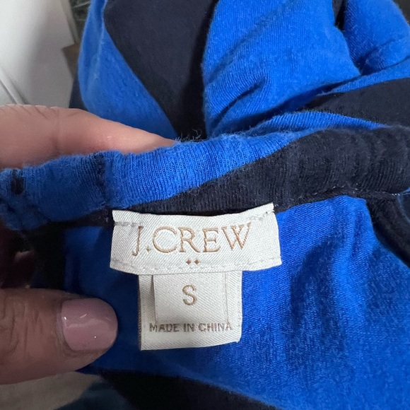 J.‎ Crew Black and Blue Sleeveless /halter Sheath Maxi Dress S - Picture 2 of 8